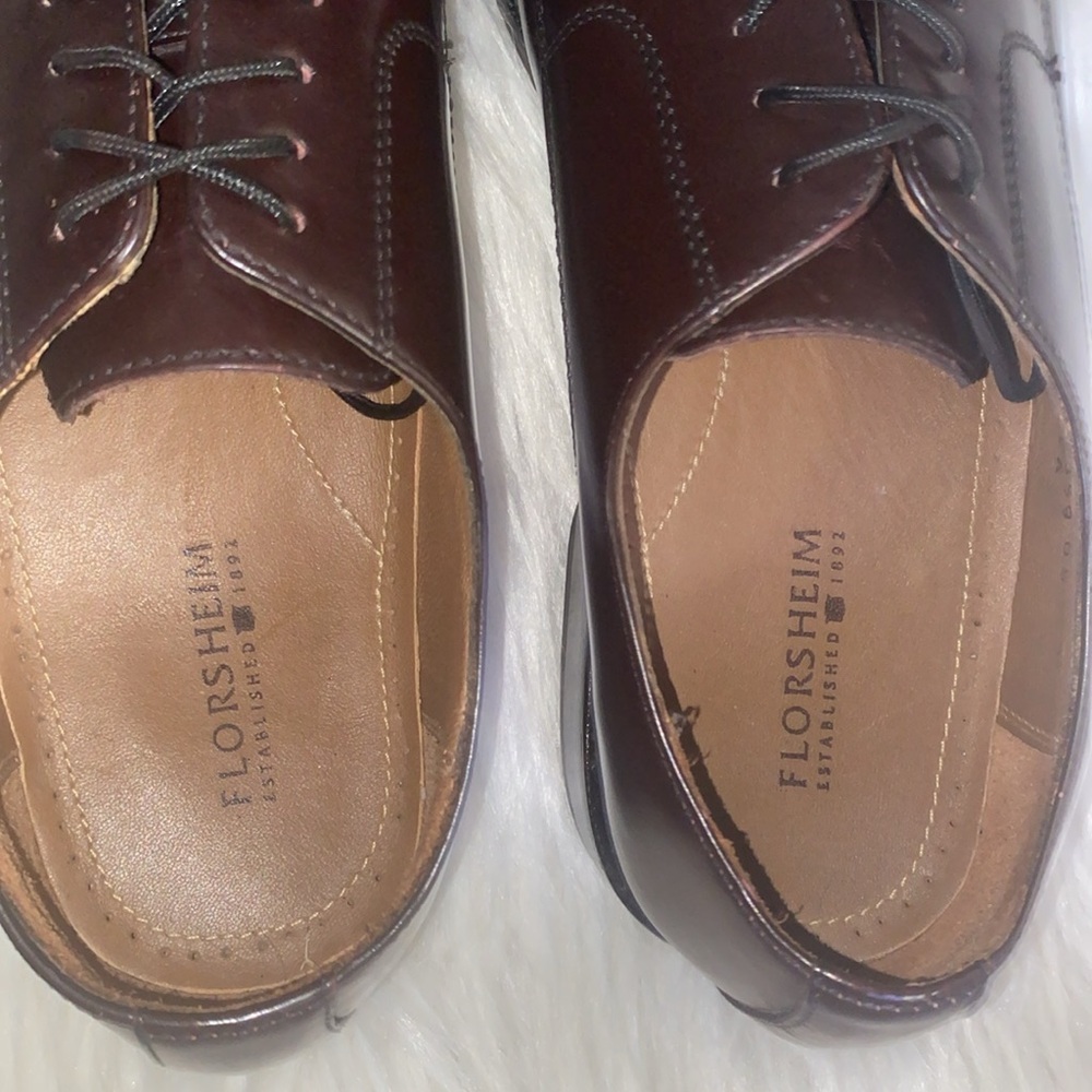 2 for $50 Florsheim Dress Shoes Men's Size 9.5 D Broxton Cap-Toe Leather - Picture 5 of 16